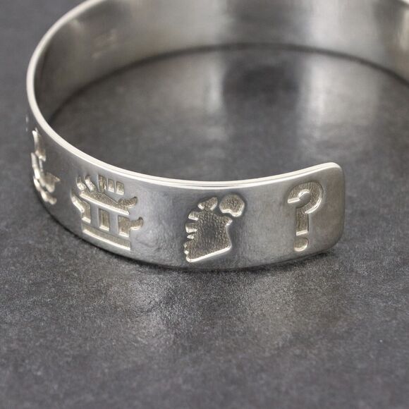 Michael Hilliar | History of Ireland Cuff | Sterling Silver 925 Bracelet | 7.5" - Picture 3 of 12